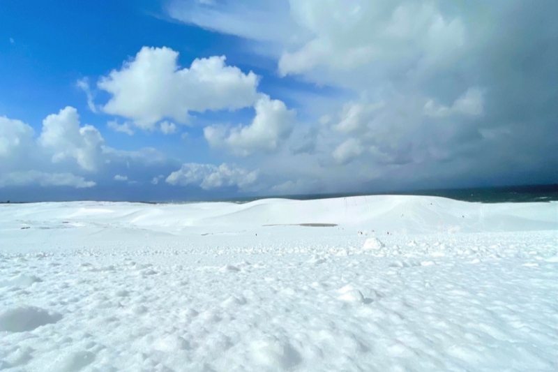 鳥取砂丘の雪景色～冬の絶景～＜鳥取県/鳥取市＞