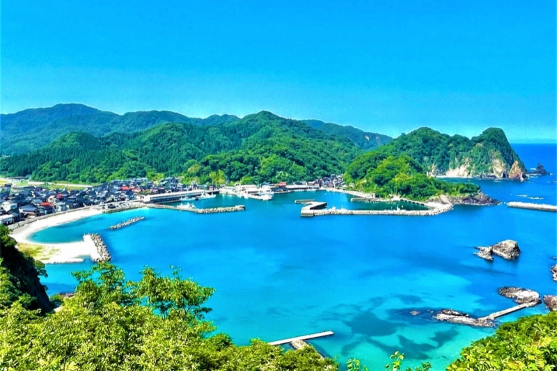 諸寄海岸が一望できる「城山園地」＜兵庫県/新温泉町＞