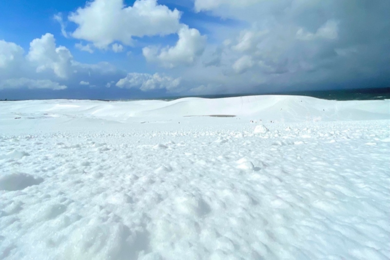鳥取砂丘の雪景色～冬の絶景～＜鳥取県/鳥取市＞